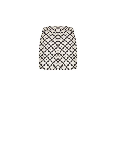 Wide Cotton Shorts with Tassels Rinascimento
