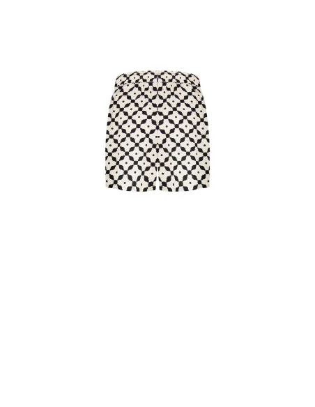 Pantaloni Corti Larghi In Cotone Con Nappe Rinascimento