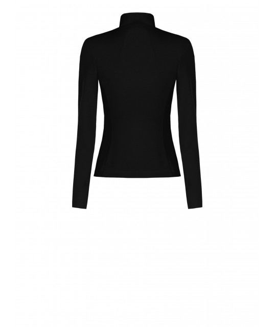 Rinascimento Crepe Scuba Jacket With Epaulettes