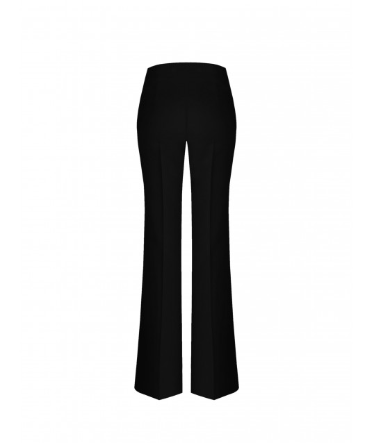 Technical fabric palazzo trousers with side zip Rinascimento