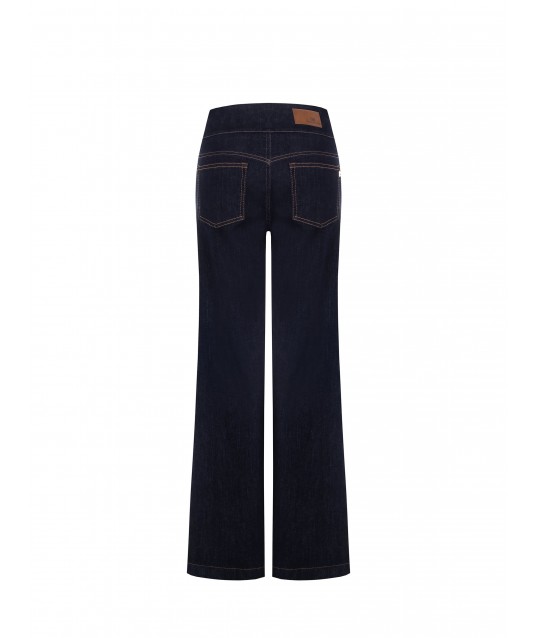 Denim Stretch Palazzo Trousers Rinascimento