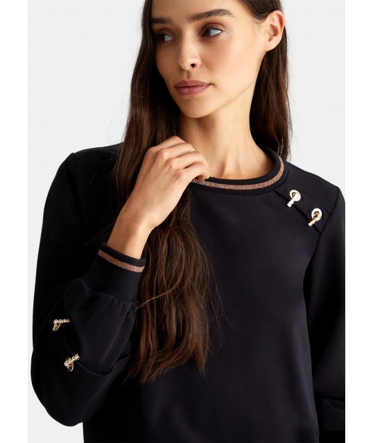 Liu Jo Stretch Cotton Sweatshirt