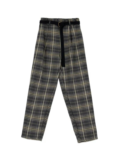 Pantalone Con Fantasia A Quadri Dixie