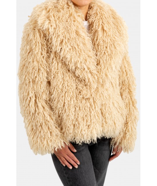 Dixie Eco-Fur Coat Without Closure