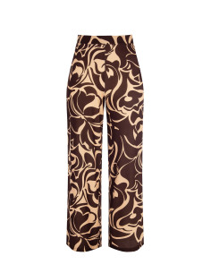 Pantaloni Palazzo Con Elastico Dietro Rinascimento Curvy
