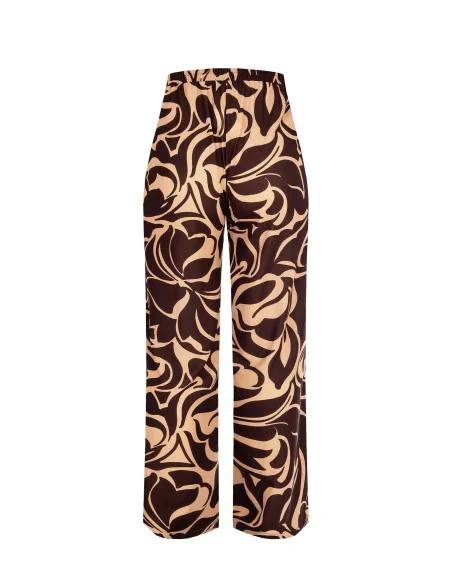 Palazzo Trousers With Elastic Back Rinascimento Curvy