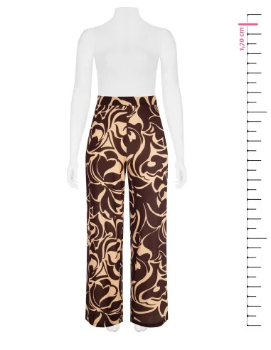 Pantaloni Palazzo Con Elastico Dietro Rinascimento Curvy