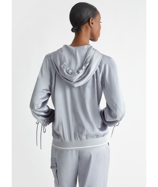 Liu Jo Satin Hooded Sweatshirt