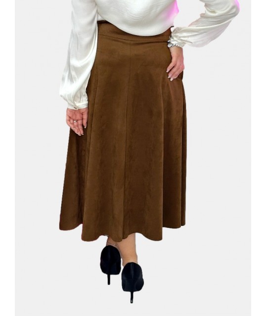 Pleated Skirt With Decorative Belt Dixie