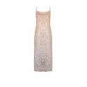 Rinascimento Shimmering Sequins Covered Long Slip Dress