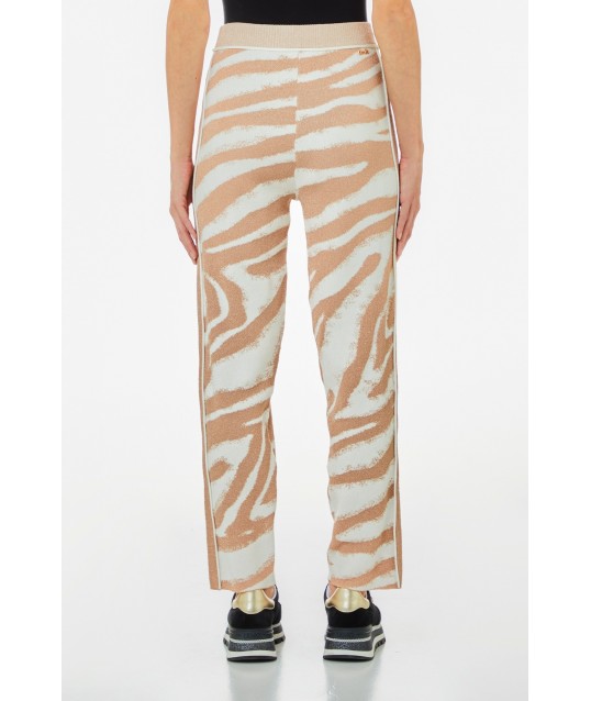 Liu Jo Knitted Animalier Trousers