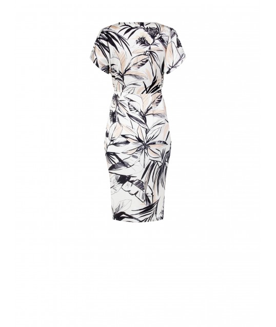 Robe portefeuille en satin avec nœud et encolure croisée Rinascimento