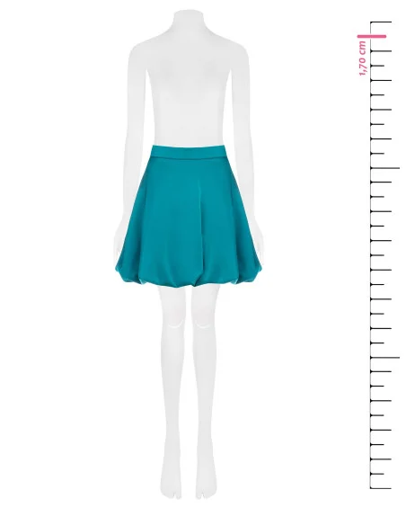 Rinascimento Satin Balloon Miniskirt