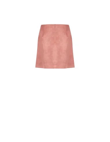 Wraparound Faux Suede Miniskirt Rinascimento