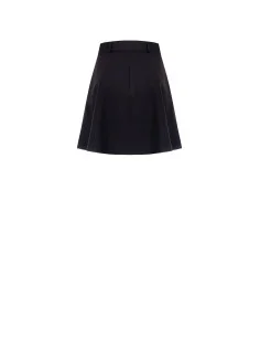 Circle Mini Skirt in Bi-Stretch Fabric with Matching Structured Waistband Rinascimento 2
