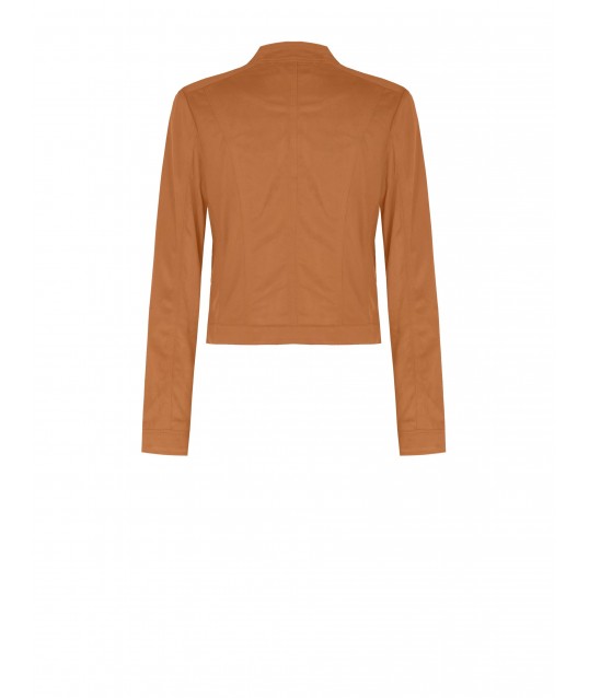 Rinascimento Biker Jacket Short and Folded In Suede Imitation