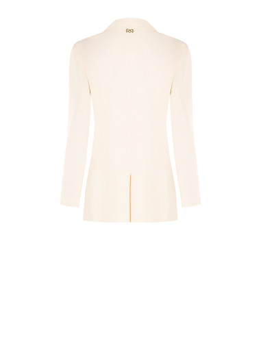 Veste blazer à 1 bouton en satin mat Rinascimento