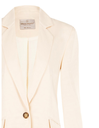 Rinascimento Matt Satin 1-Button Blazer Jacket