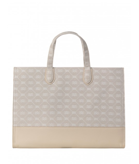 Borsa Maxi A Mano Effetto Canvas Con Tracolla Rimovibile Rinascimento