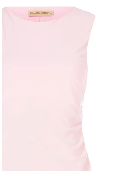 Short Ruched One-Shoulder Sheath Dress Rinascimento