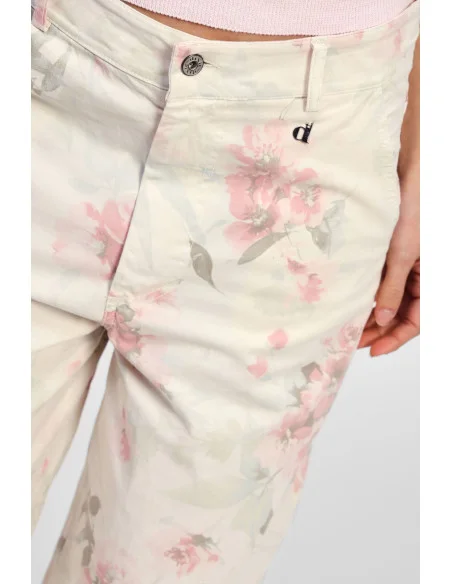 Pantaloni Larghi Con Motivo Floreale Dixie