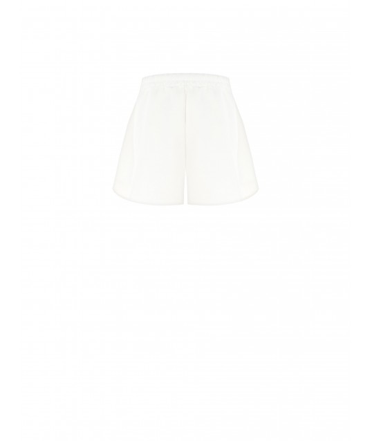 Pantalon court baggy en tissu technique avec épingles à nœuds en strass Rinascimento