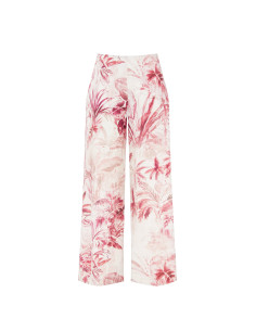 Cotton Palazzo Trousers With Elastic Back Rinascimento