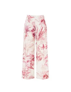 Cotton Palazzo Trousers With Elastic Back Rinascimento