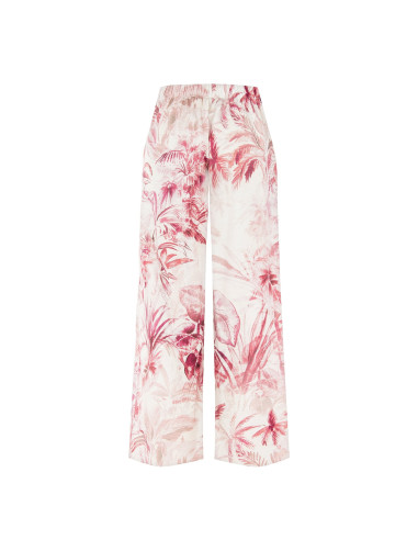 Cotton Palazzo Trousers With Elastic Back Rinascimento