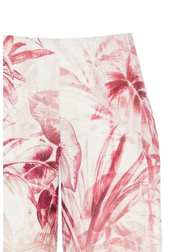 Pantaloni Palazzo In Cotone Con Elastico Dietro Rinascimento