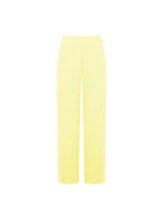Fluid Fabric Baggy Trousers With Elastic Back Pockets Rinascimento
