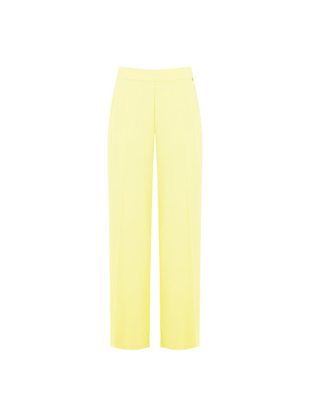 Fluid Fabric Baggy Trousers With Elastic Back Pockets Rinascimento