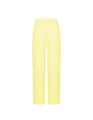 Pantalon ample en tissu fluide avec poches arrière élastiques Rinascimento