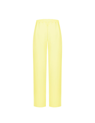 Pantaloni Larghi In Tessuto Fluido Con Tasche Ed Elastico Dietro Rinascimento