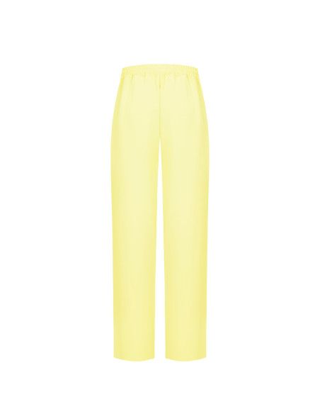 Fluid Fabric Baggy Trousers With Elastic Back Pockets Rinascimento
