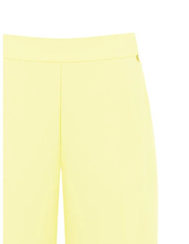 Fluid Fabric Baggy Trousers With Elastic Back Pockets Rinascimento