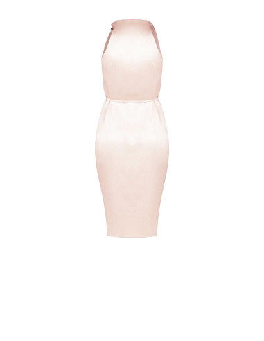 Short Satin Wallet Dress Slightly Ruched Rinascimento - Vestiti Fir...