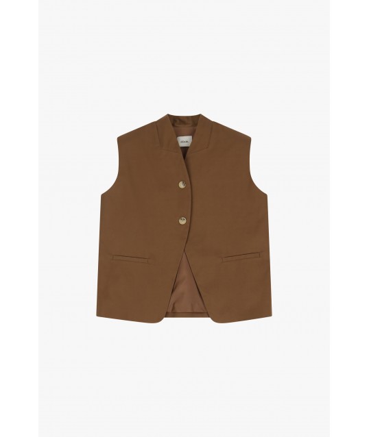 Veste sans manches avec boutons Dixie