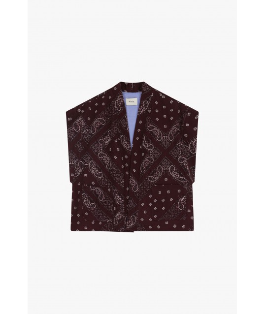 Gilet à motif géométrique et poches Dixie