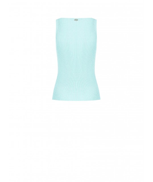 Rinascimento - Top en maille côtelée avec Lurex