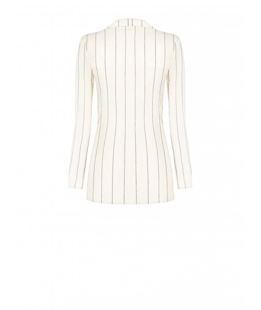 Veste blazer en tissu à rayures Rinascimento