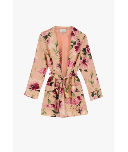 Blazer floral avec ceinture réglable Dixie
