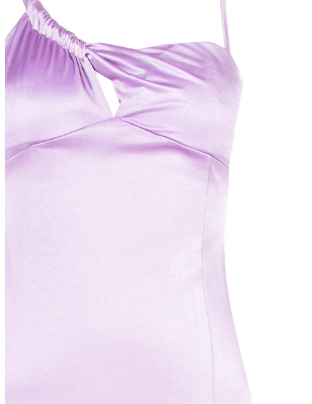 Abito A Tubino In Maglia Lucida Con Cut-Out Sul Décolleté Rinascimento