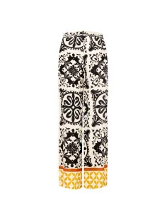 Baggy Viscose Wrinkled Effect Trousers With Matching Elasticated Waistband Rinascimento 2