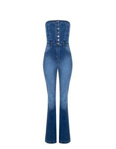 Rinascimento - Salopette évasée en denim