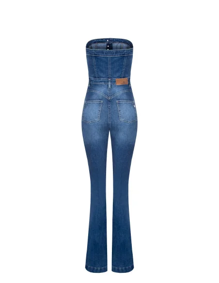 Rinascimento - Salopette évasée en denim