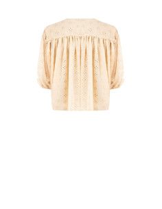 Short And Wide Flower Embroidered Georgette Blouse Rinascimento 2