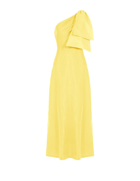 Robe longue en nylon à une épaule avec nœud Rinascimento