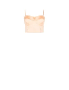 Satin Bustier Crop Top Rinascimento