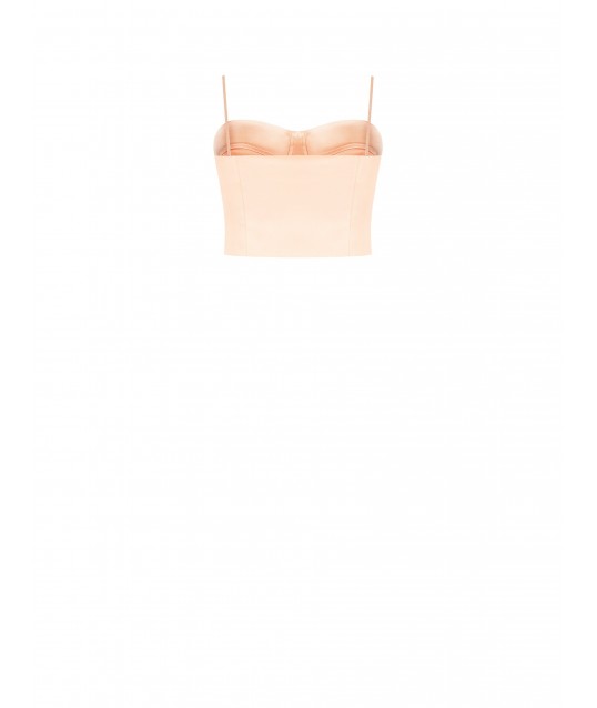 Satin Bustier Crop Top Rinascimento